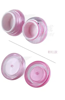 50pcs/lot 15g 30g UFO Acrylic Jar Top Grade 30g Cream Jar Acrylic Cosmetic Jar for Cosmetic Packaging,Pink and Purple Colors