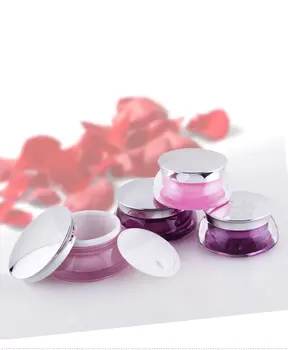 50pcs/lot 15g 30g UFO Acrylic Jar Top Grade 30g Cream Jar Acrylic Cosmetic Jar for Cosmetic Packaging,Pink and Purple Colors