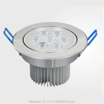 (50PCS/Lot) Storio Būsto COB LED Žemyn Šviesos diodų (LED Downlight Lubų Šviesos 7W 12W 18W Embedded Lemputė, Prožektorius