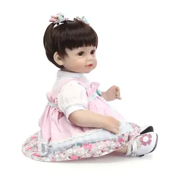 52CM Tikroviška Silikono Reborn Baby Doll Didmeninės Kūdikių Lėlės Bebes Atgimsta Menina Lėlės Kalėdų, Naujųjų Metų Vaikų Dienos Dovanų