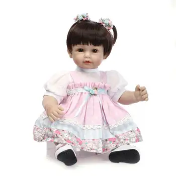 52CM Tikroviška Silikono Reborn Baby Doll Didmeninės Kūdikių Lėlės Bebes Atgimsta Menina Lėlės Kalėdų, Naujųjų Metų Vaikų Dienos Dovanų