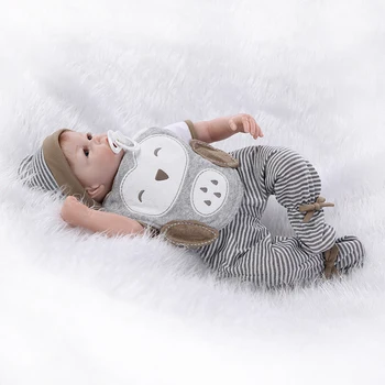 53CM Silikono Lėlės Reborn Modeliavimas Baby Doll Mielas Gyvas Žaislas, Lėlė Vaikai žaidžia Namuose Žaislas Playmates Kalėdų Gimtadienio Dovanos