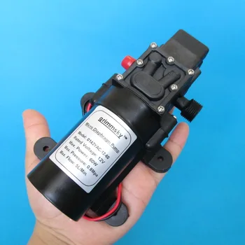 5L/Min DC12V 60W micro diafragma vandens siurblys automatinis jungiklis