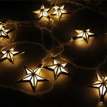 5m m. Naujos Eilutės Šviesos Aukso/Sidabro Žvaigždės ES Plug Valdomi Led Apšvietimas Kalėdinė Girlianda Vestuves Apdailos, Lempos, H-38