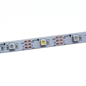 5mX Aukštos kokybės adresuojamo APA104 RGBW(WW /CW ) LED juostelės 5V įvesties 5050smd skaitmeninis led juostelės 30/60/72/144LEDs/m nemokamas pristatymas