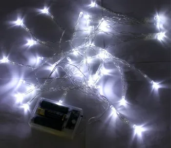 5pc* kalėdų minkštos šviesos diodų (led) kalėdų baterijomis, Viela, Vario Led Eilutė led Šviesos ravėjimas,šaliai,papuošalai Kalėdų