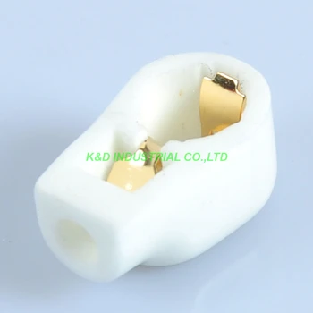 5pcs GOLD Plated Tube Anode Caps EF37 EF39 12E1 FU519 EL504 Ceramic Socket