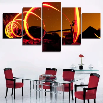 5pcs New Hot Print Oil Paintings Abstract Sonic Picture Canvas Painting On Wall Pictures For Living Room Decor