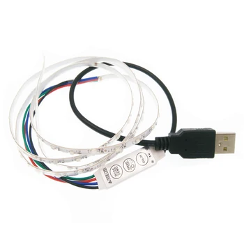 5V USB LED šviesos juostelės SMD1206 1m Tekančio vandens poveikis Lanksti led Juostelė Šviesos TV Fono/automobilių nuoma modelio apdaila