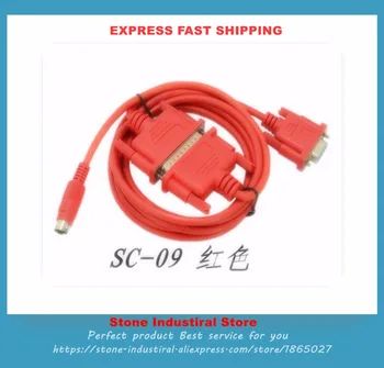 5VNT/10VNT Aukštos kokybės SC-09 Raudona spalva Programavimo kabelis FX ir serijos PLC Kabelis Naujas 2M ilgio SC09 PLC kabelis