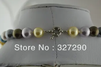 5vnt aukštos kokybės 10~16mm Mix spalva shell perlų matavimo apvalūs karoliukai mados moterų karoliai