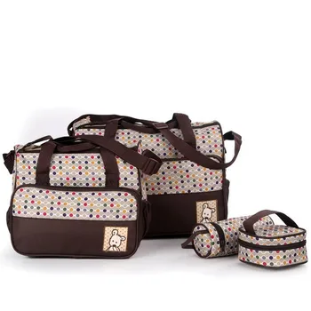 5vnt Aukštos kokybės Mama Maišo Dizaineris Moterų mados vystyklų krepšys Daugiafunkcinis vystyklų krepšys mamytė šuniukų laikymo mama krepšiai