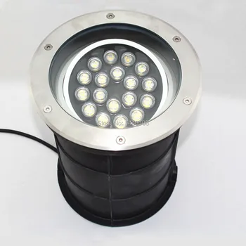 (5vnt/lot) Pritemdomi 18w 24w 250mm ac85-265v /dc12v IP68 LED požeminės lempa LED Lauko Žemės, Sodo Kelio Grindų Lempos