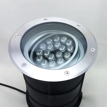 (5vnt/lot) Pritemdomi 18w 24w 250mm ac85-265v /dc12v IP68 LED požeminės lempa LED Lauko Žemės, Sodo Kelio Grindų Lempos