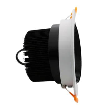 5X LED Projektorius 85-265V Šiltai/Šaltai 12W LED Driver Embedded Kabineto Sienos Vietoje Žemyn šviesos Lubų Lempa Namų Vonios Apšvietimas
