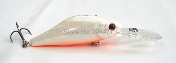 6 spalvų 8.6 g 7cm Plūduriuojantis Minnow Jaukų Kieto Plastiko Žvejybos Masalas, su VMC Kabliukas Jūros/Ežero Žvejybos