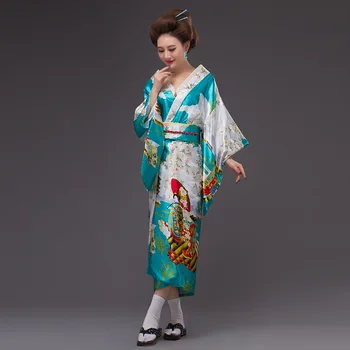6 Spalvų, Japonų Tradicija Stiliaus Suknelė Moterų Derliaus Kimono Kaftan Kimono Yukata Suknelė Tradicinis Japonų