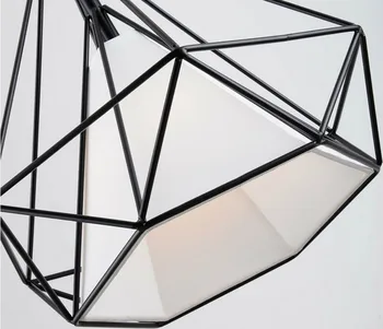6 spalvų modernus juoda birdcage sieniniai šviestuvai geležies minimalistinio Skandinaviško loft piramidės lempa metalo narvas su led lemputė