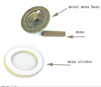 6 vnt daugkartinio naudojimo mini tube bazės 100vnt lipdukas meridian akupunktūra moxibustion Moxa stick
