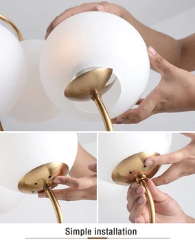 6 Žibintai Šiaurės Stiklo kamuolys G4 LED priedai veltiniams, vilna Lempa Loft Amerikos Šalių Meno Lempos Kabo Šviesos Gyvenamasis Kambarys Miegamasis