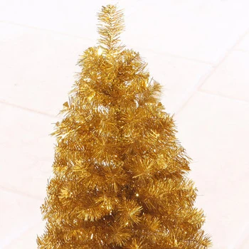 60cm Dirbtinės Kalėdų Eglutės Mažas Medžio, Aukso Spalvos Apdaila Grožio Kalėdų Dekoravimo Reikmenys Supakuoti kartoninėje Dėžutėje
