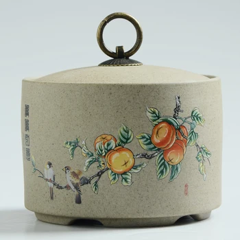 650ml Kinų Keramikos Keramikos Handpainted Lotus Namuose Saugojimo Organizacija Jar | Sandėliavimo Kavos Pupelių Arbatos Saldainiai Džemai Sausainiai
