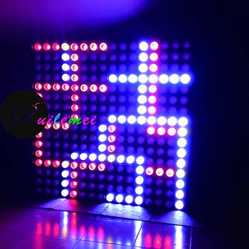 6Pcs Kinijos Didmeninės COB LED RGB Matricą, Maitinimo Padėklas 16x30w Vaizdo Led Užuolaidų DMX Disco Lazeris Šviesos DJ Įranga Scenos Šviesos