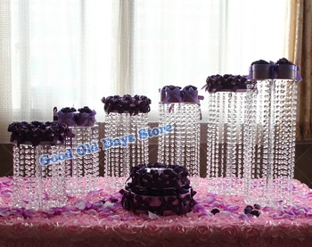 6pcs Prabanga Gimtadienio dovanų stalo puošmena vestuvių tortas stovi Šalis Tortas Ekranas Pyragą keksų ekranas Deluxe apdailos Meistras