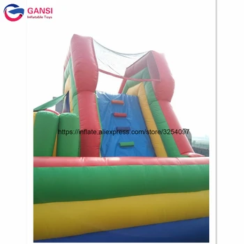 7*7m pripučiami bouncy pilis su dvigubo skaidres oro šokinėja pilis vaikams, reklamos pripučiama pilis skaidrių pardavimui