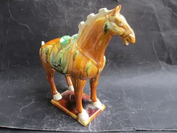 7.99 colių/Tango sancai keramikos kolekcija arkliai senovės Kinijoje