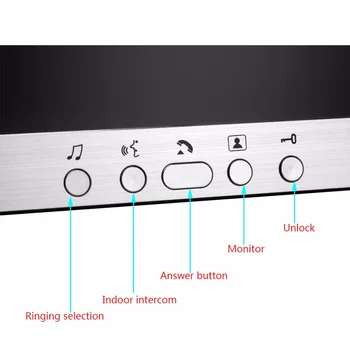 7 Colių Ekranas Su 3 Stebėti Cinko Lydinys Laidinio Ryšio Vaizdo Duris Telefono
