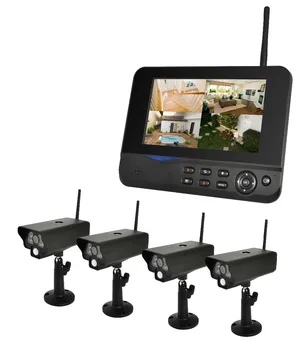 7 Colių LCD Ekranas Wireless Baby Monitor 4 vaizdo Kamera 4 Nuotraukos Rodymas Realiu Laiku Stebėti