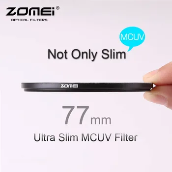77mm ZOMEI PRO Ultra Plonas MCUV 16 Sluoksnio Multi Padengto Optinio Stiklo MC UV Filtras 
