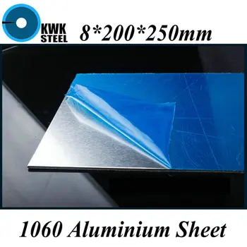 8*200*250mm Aliuminio 1060 Lapas Gryno Aliuminio Plokštės 