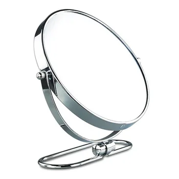8 colių Lankstymo darbalaukio makiažo veidrodėliai 10X didinamąjį Dvigubo pusės veidrodėlis, metalo Nešiojamų kelionių Kosmetikos veidrodis Sienos kabo