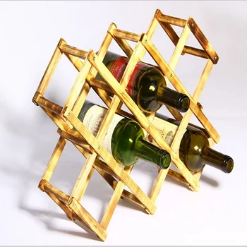 8 Tinklus Klasikinis Medinis Dizainas, Sulankstomas Vyno Laikiklis Europa Stiliaus Dovana Vyno Stalčiuko Butelio Laikiklį Nemokamas Pristatymas