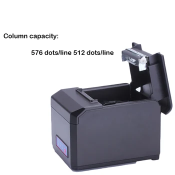 80mm darbalaukio spausdinimo mašina Lan sąsaja šilumos gavimą spausdintuvas su cutter parama laidinio spausdinti
