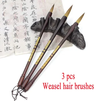 9 vnt weasel plaukų kinų kaligrafija Vilnos plaukų aliejinių dažų teptukas vandens spalvos tapybos meno reikmenys