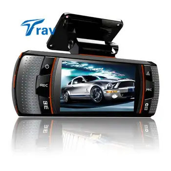A1 Automobilio Diktofonas, dual lens Car Camera Automobilių Dvr Full HD 2.7