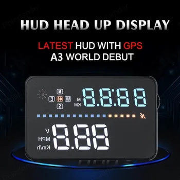 A3 3.5 colių ekranas 
 Head Up Display Viršijimo Įspėjimas, nauja Sąsaja Palydovų Metu karšto pardavimo GPS Hud Su OBD