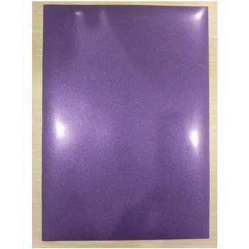 (A4*8 vnt.), Blizgučiai Violetinė Cuttable PU Flex Vinilo A4 Dydis 20