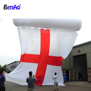 AA128 Sporto renginys dekoratyvinis pripučiami helio balionas Cilindro su spausdinta vėliavėlės,vėliavos Balionas su reklama Reklama