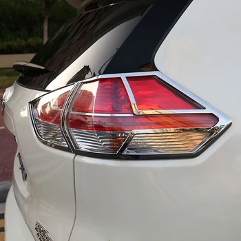 ABS Chrome Galinis žibintas užpakalinis Žibintas Padengti Užpakaliniai Žibintai Rėmo Apdaila, Apdailos Dekoracija Nissan X-Trail m. m. 2016 m.