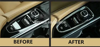 ABS Chrome Pavarų Perjungimo Langelį Rėmo Dangtis Apdaila 1pcs VOLVO XC90 2016 2017
