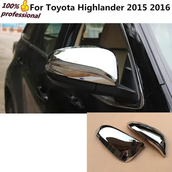 ABS stiliaus apdaila, Automobilių lazdos išoriniai galinio vaizdo Šoninių stiklo, Veidrodžio Dangtelis apdailos rėmeliai 2vnt Toyota Highlander 2016
