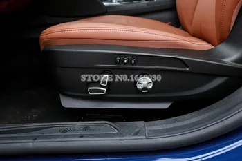 ABS Vidinį Automobilio Sėdynės Reguliavimo Mygtuką Apdaila Padengti 6pcs Už Alfa Romeo Stelvio 2017