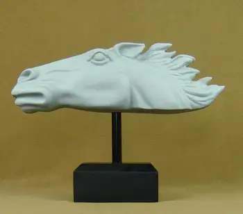 Abstrakti Arklio Galvos Skulptūra Rankų darbo Dervos Mustang Statula Ornamentu Amatų Reikmenys, Baldai Namų ir biurų Apdailai