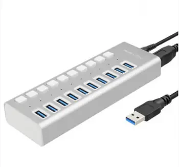 Acasis 10-port USB 3.0 Splitter Su Maitinimo Multi-interface Plėtros CENTRU