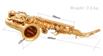 Acquer gold anti-rust žalvario Eb saksofonas,fosforo, vario varpas drožyba amatų F pradedančiųjų egzamino pažymys, sax