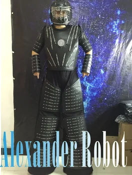 Aleksandras robotas /LED Kostiumas robotas /LED Drabužiai, kostiumai/ LED Robotas kostiumai